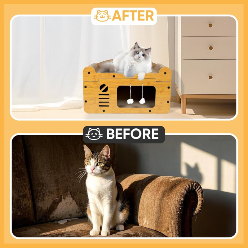 Extra-Large Cardboard Cat House