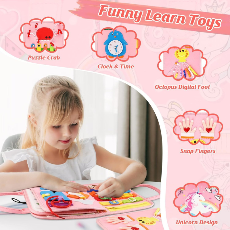 Hahaland Toddler Busy Board