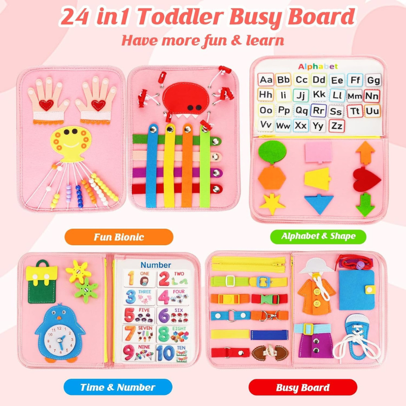 Hahaland Toddler Busy Board