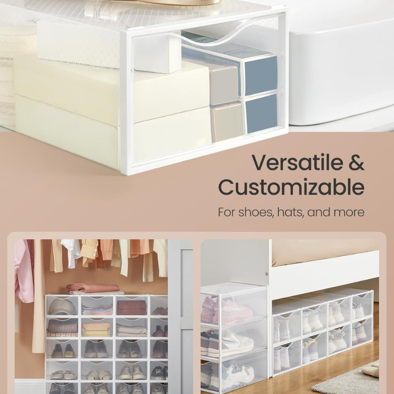 Stackable Shoe Boxes Set