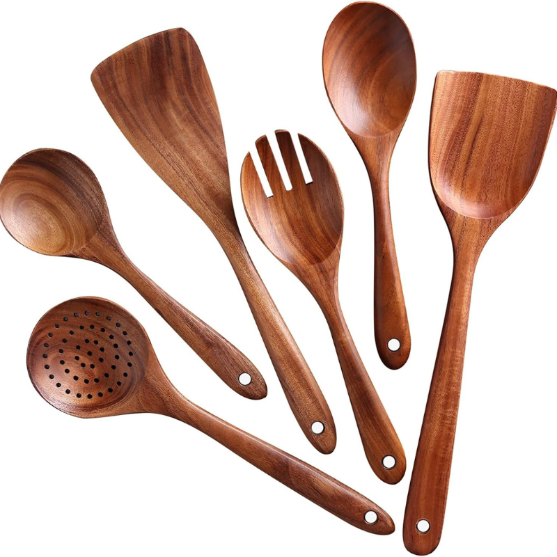 6-Piece Wooden Spoons