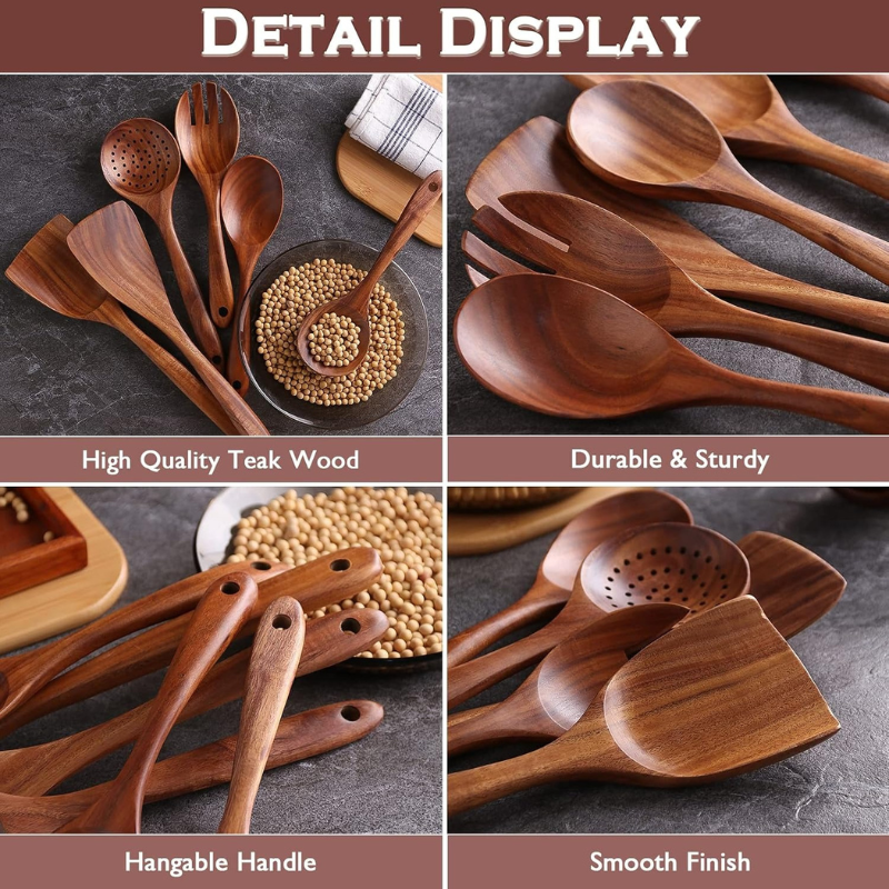 6-Piece Wooden Spoons