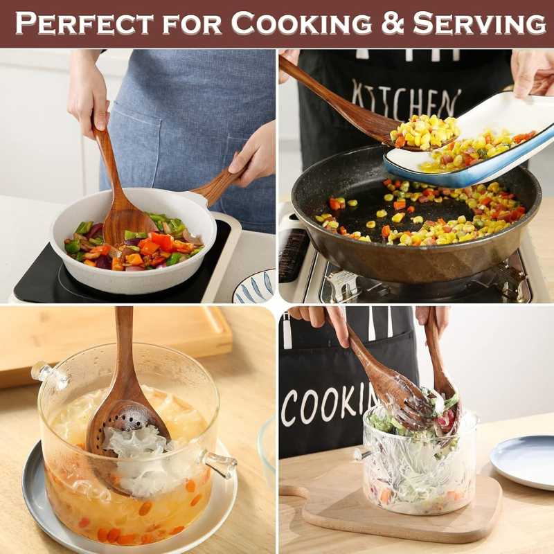 6-Piece Wooden Spoons