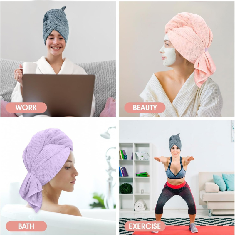 Large Microfiber Hair Towel