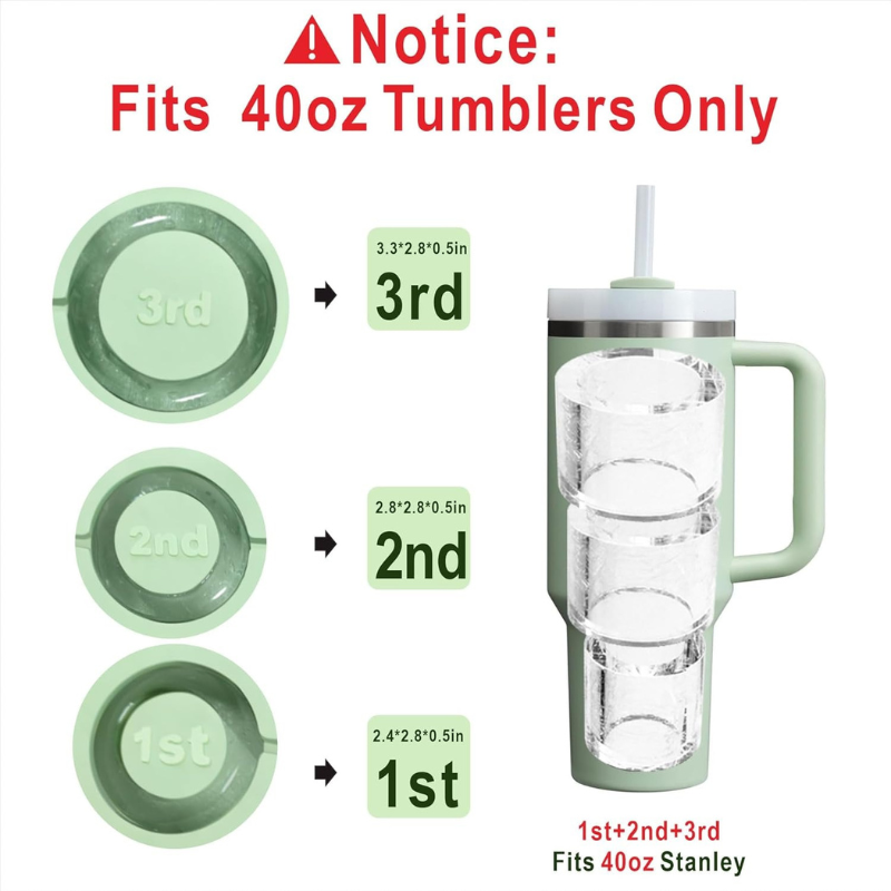 Tumbler Ice Tray 40oz