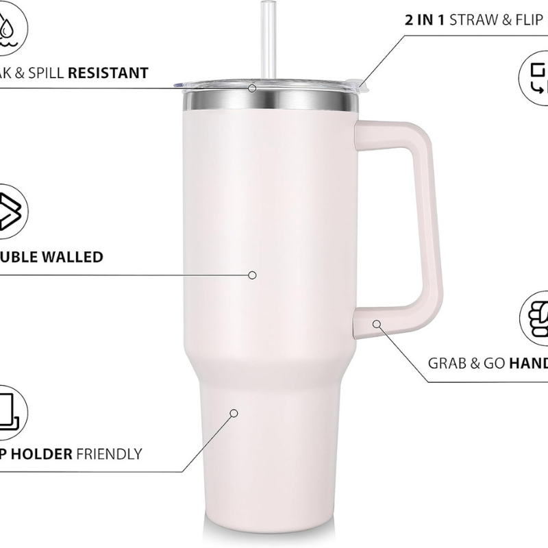 40 oz Tumbler with Handle