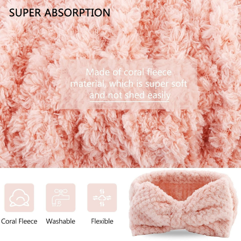 2 Pack Spa Headbands