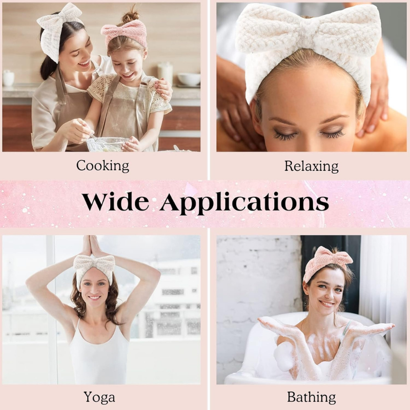 2 Pack Spa Headbands